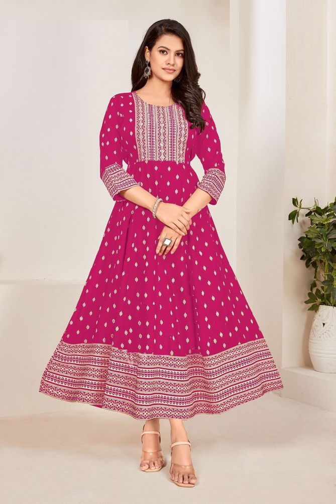 Anushka 1001 Printed Anarkali Kurtis Catalog
